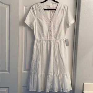 ‘Angela’ Gal Meets Glam white pocket dress